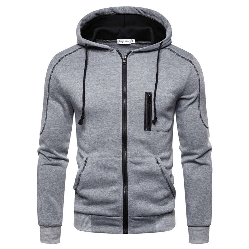 NONE Men's Hooded Zip Sweatshirt Black/M 4