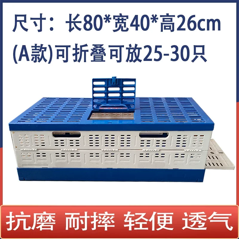Foldable Plastic Racing Pigeon Transport Cage for 25-30 Birds Dove Training Competition Flying Release Box Supplies