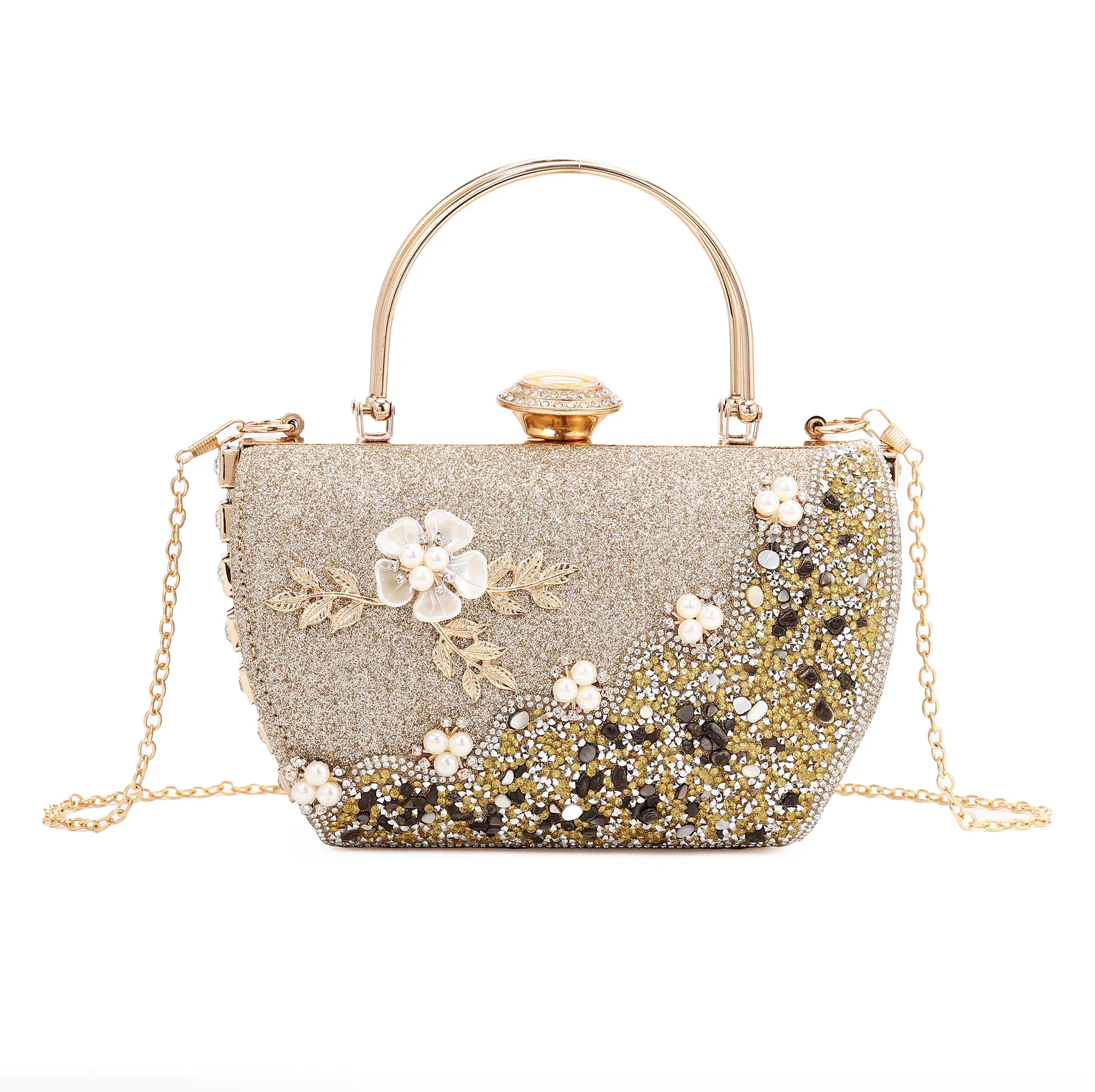 

Evening Bag For Women Crystal Bridal Clutch Wedding Purse Party Handbags Chain Crossbody Bag Lady 2026 New Luxury Designer