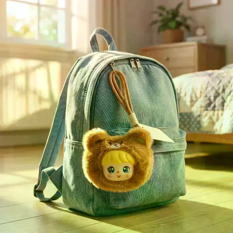 /Cna/Cute Soft Fluffy Vinyl Doll Plush Coin Purse Keychain Toys Pendant Backpack Hangings Stuffed Animals Birthday Gift