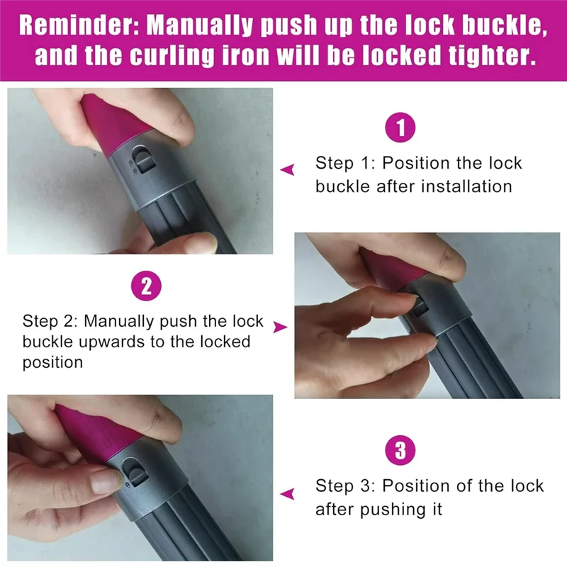 A74G-2In1 ผมสั้น Curling Barrels 1.6 นิ้ว/40 มม.และอะแดปเตอร์สําหรับ Dyson Airwrap Styler เป็นเครื่องเป่าผมผสม