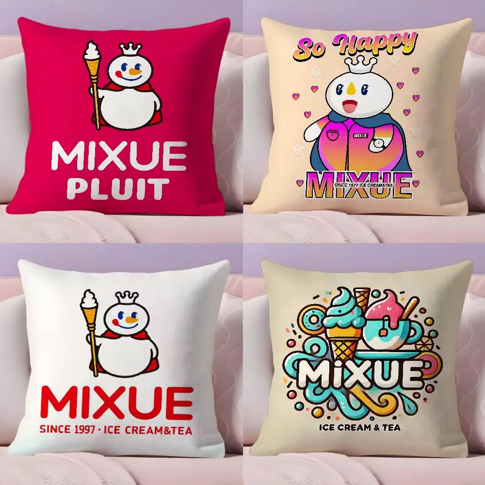 

MIXUE Ice Cream & Tea Pillow Case Pillowcase Ultra Soft Skin Friendly Fabric Cloud Like Comfort & Concealed Zipper