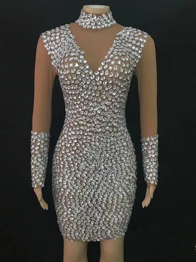 Wysokiej jakości tłoczona na gorąco seksowna siatkowa elastyczna sukienka przylegająca do bioder 2024, nowa modna niestandardowa odzież damska