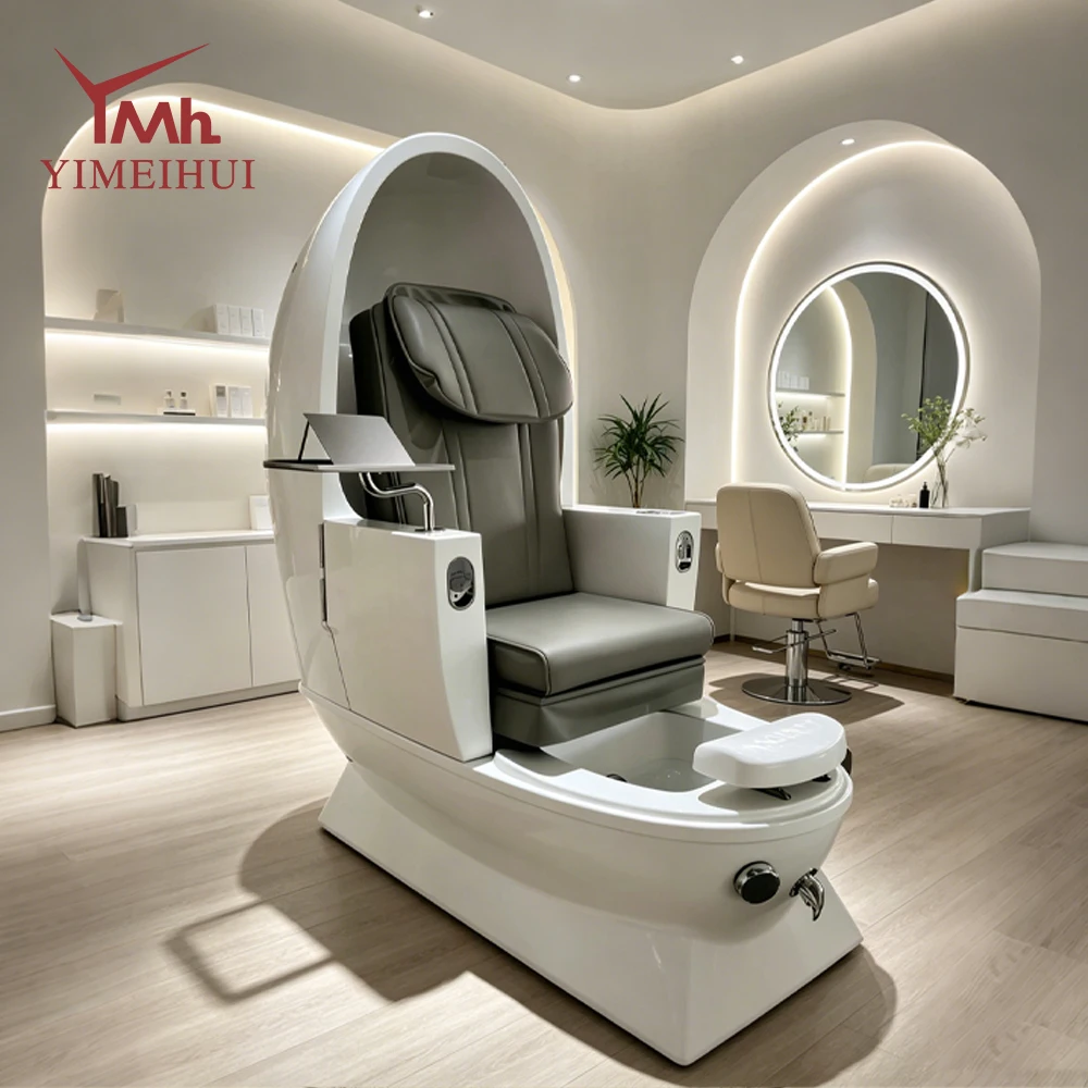 Pedicure Manicure Sofa Chair With Electric Massage Surf Jet And Ambient Light For Professional Salon SPA Beauty Furniture
