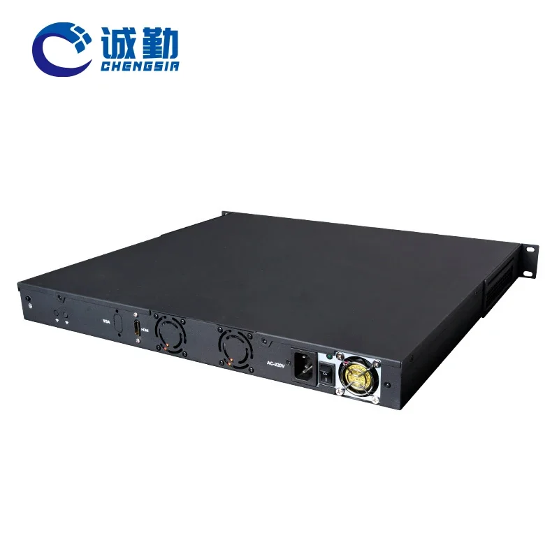 OEM 12th Gen 1U Rack Mount Case 4 x SFP 10G 6 Lan Core i3 i5 i7 Industrial Pfsense Firewall Appliance Mini Pc 1U Server Chasis