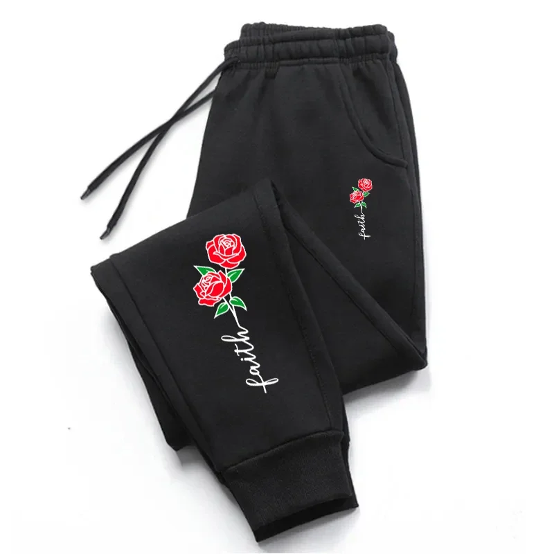 

Outdoors Women's Pants High Quality Sweatpants Elastic Band Woman Trousers Jogging Drawstring Casual Sports Hot Sales Clothing