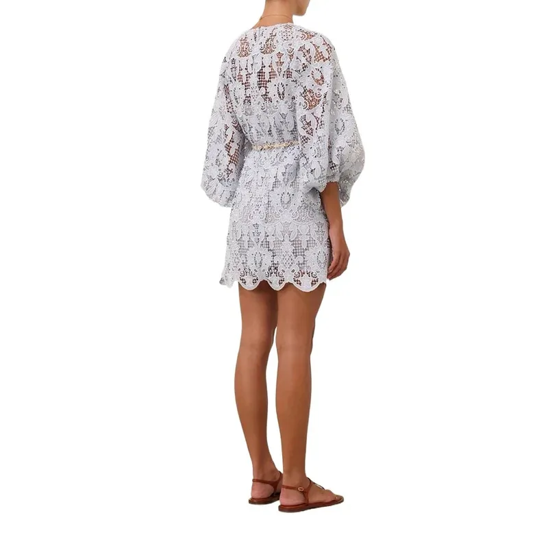 Light Blue Lace Lon…