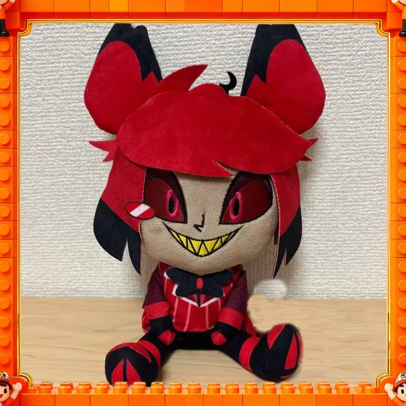 

Hazbin Hotel Alastor Plush Cute Cotton Stuffed Doll Anime Peripheral Collectible Soft PlushToy For Kids Anime Fans Birthday Gift
