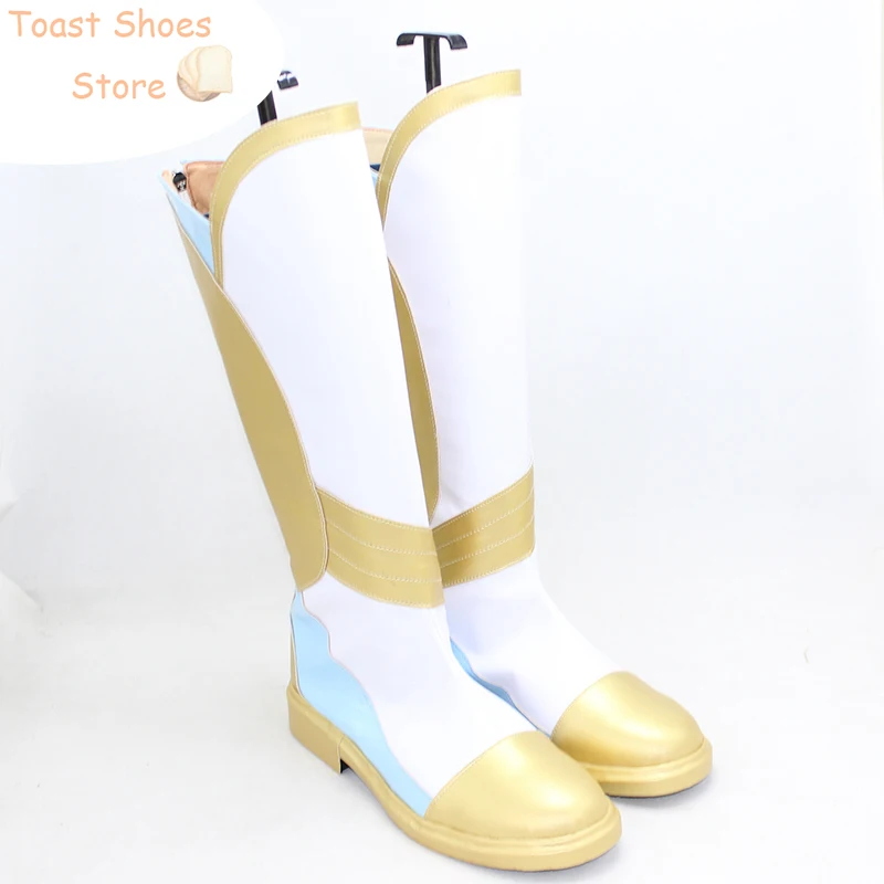 Sie ra cosplay schuhe pu lederschuhe halloween party stiefel cosplay prop kostüm prop