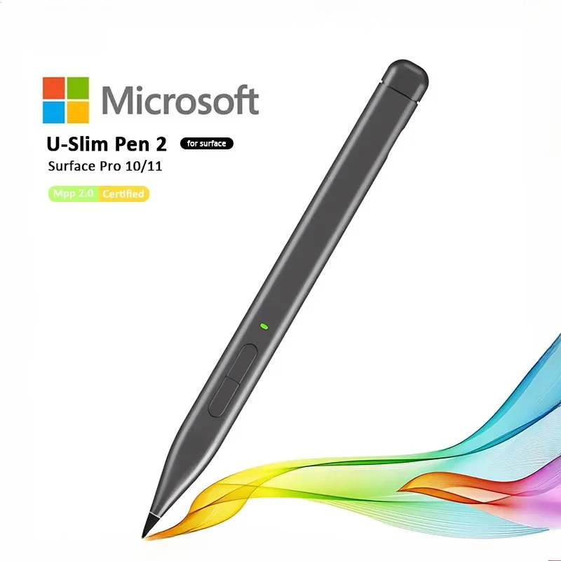 Slim Pen 2 For Microsoft Surface Pro 10 8 9 4096 Palm Rejection Ink Stylus Pencil For Surface Laptop Studio 2 Duo 2 Asus Hp Dell