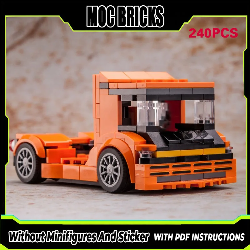 

City Car Model MOC Building Bricks Classic Transport Truck Modular Technology Gifts Holiday Assemble Children Toys Suit