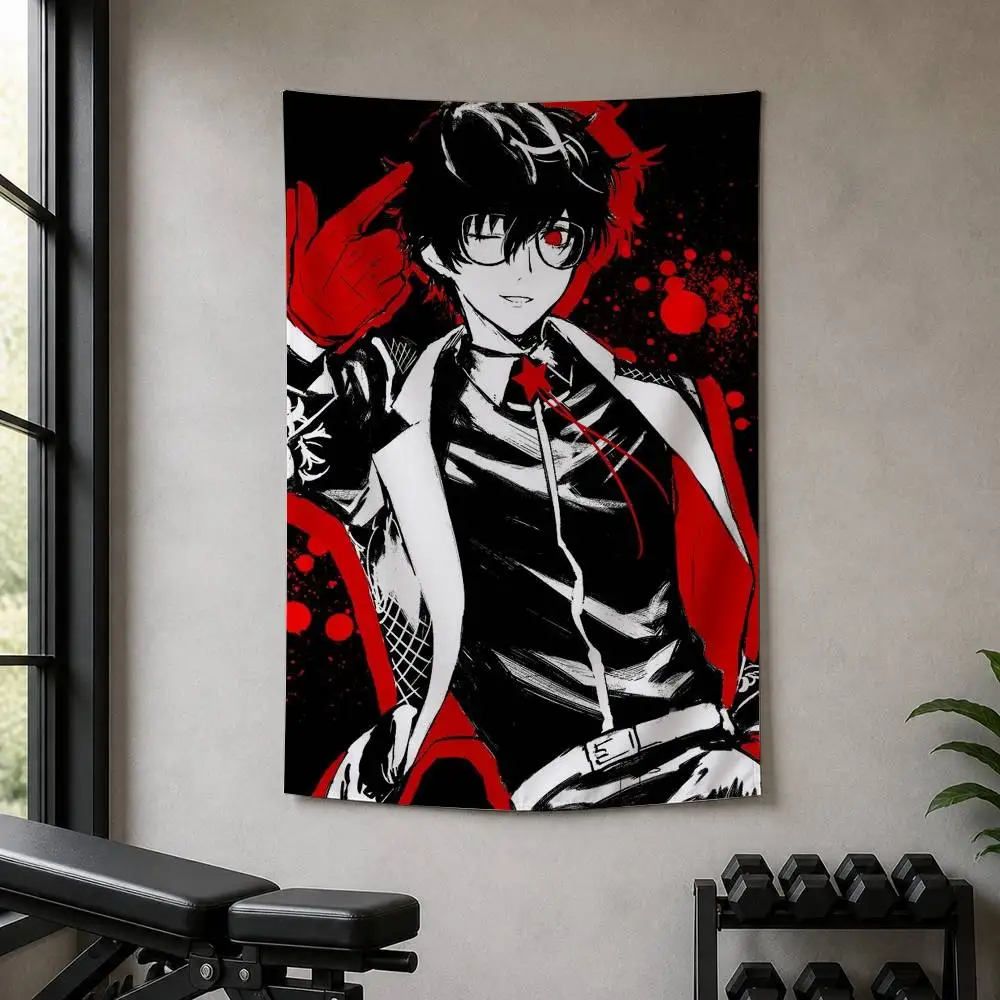 Goro Akechi Persona Joker Decorative Art Flag Banner for Picnic Camping Party and Home Decor