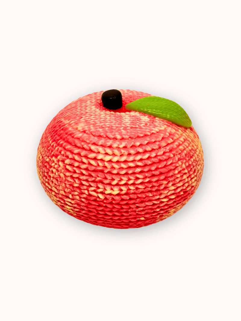 

Food Grade Silicone Knitted Apple Handmade Taba Squishy Toy