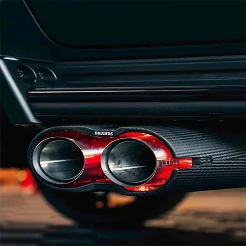 G900 Rocket Style Dry Carbon Fiber Exhaust Tips Benz Amg Exhaust Tips For Mercedes Benz G Class W464 AMG G63 Brabu