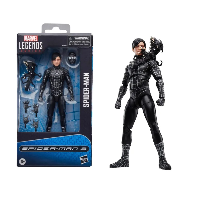 

2025 Marvel Legends Black Toby Человек-Паук 3 Симбиот 6-дюймовая мобильная кукла Коллекция орнаментов ручной работы Игрушка в подарок