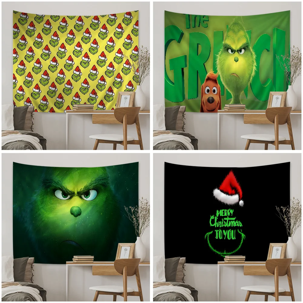 Funny-G-grinchs DIY Wall Tapestry Art Science Fiction Room Home Decor Wall Art Decor