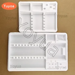 100pcs Dental Disposable Instrument Tray Segregated Placed Plastic Surgical Instrument Tray Box