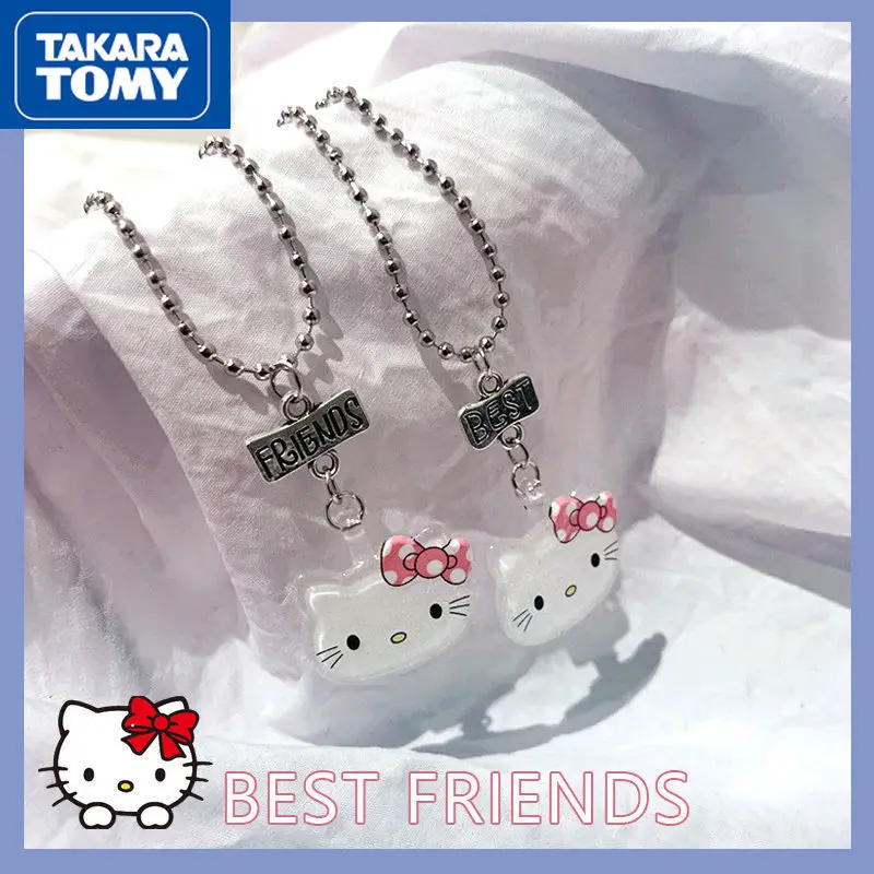 

TAKARA TOMY 2022 New Girlfriend Hello Kitty Flash Sweet and Lovely Necklace Girl Student Daily Matching Light Accessories