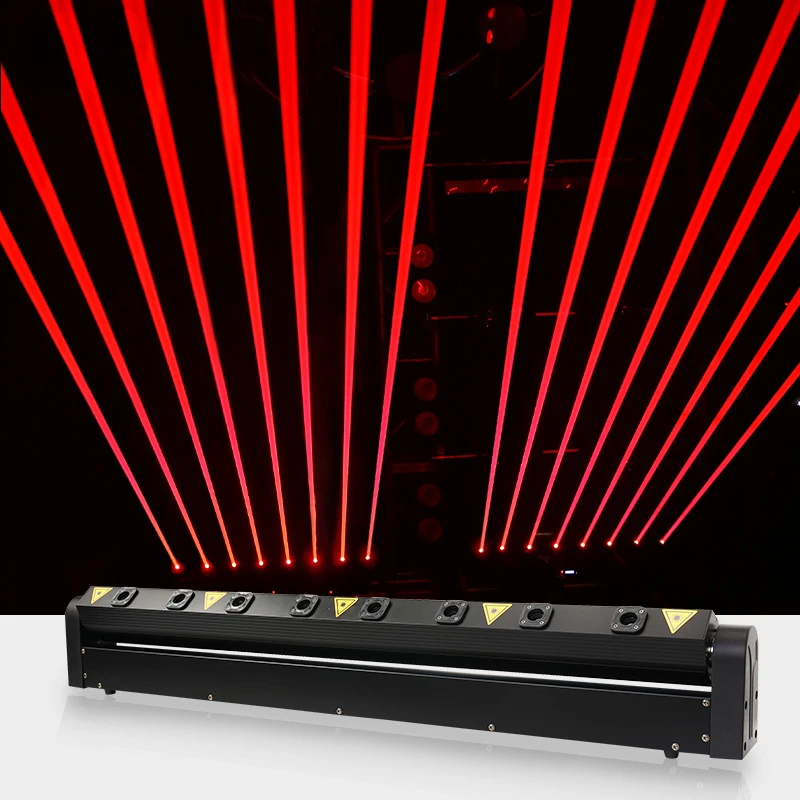 

8 Eyes DMX 500mw Lazer Red Bar Moving Head Laser Light for DJ Disco Night Club Event Stage