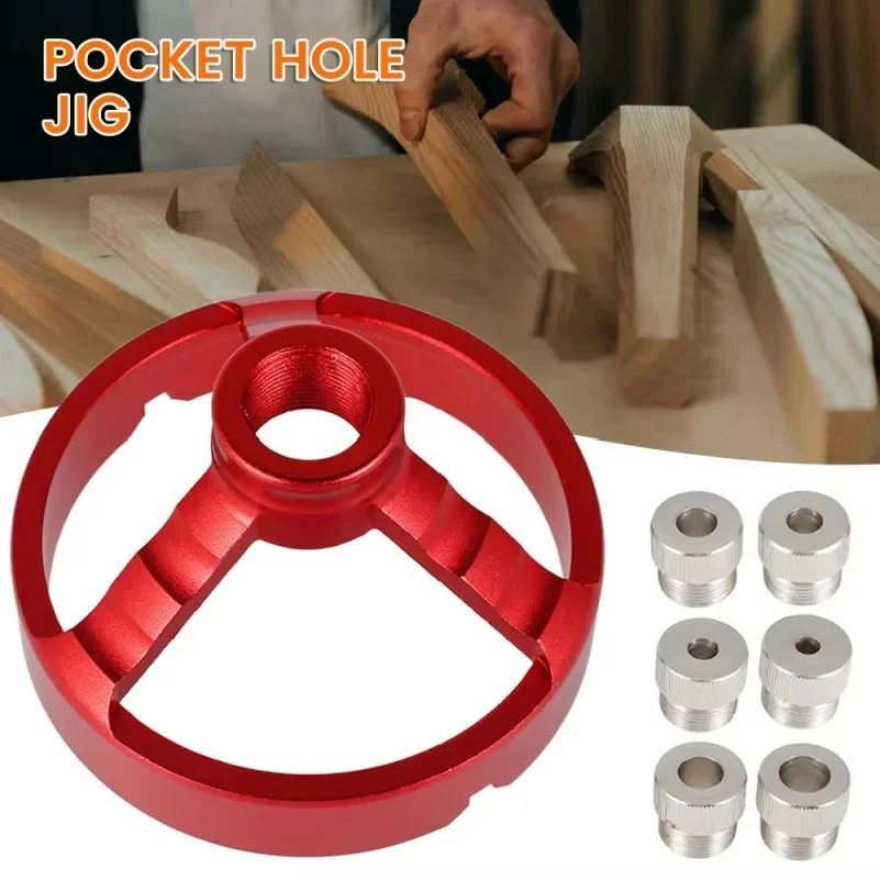 Aluminum Alloy 90° Hole Punch Locator 3‑10mm Drill Guide Jig Woodworking Hinge Hole Opener Tool