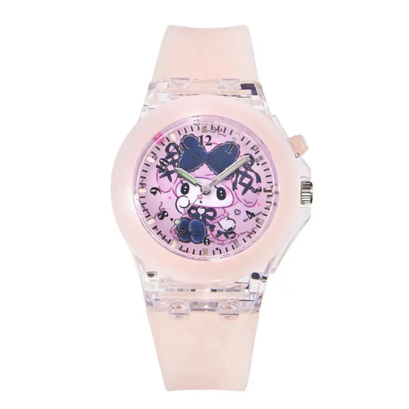 Sanrio Watch Kawaii  Kuromi Smart Bracelet Anime Student Multifunctional Waterproof Watch Anime Luminous