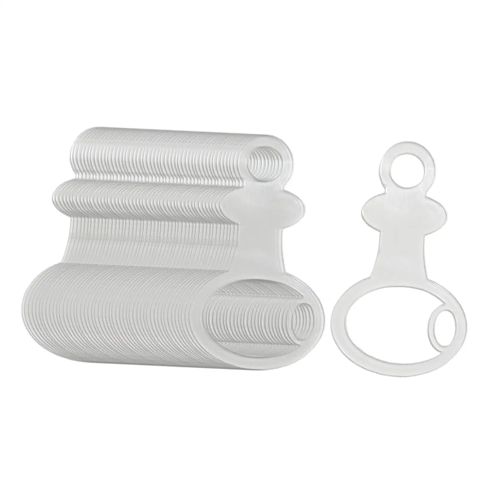 50 Pieces Floss Thread Drops Transparent Floss Bobbins Practical Embroidery Floss Organizer Sewing Thread Storage for Home