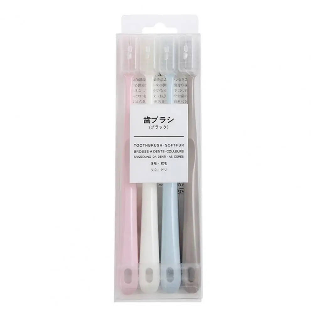 4Pcs Universal Tooth Brushes Multifunctional Soft Toothbrushes Easy to Hold Soft Bristle Manual Toothbrushes  Tooth Cleaning