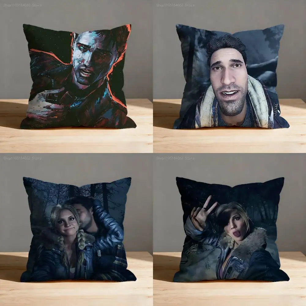 Mike Josh U-Until D-Dawn Pillow Case Print Polyester Fiber 40X40 cm Home Sofa Throw Cushion Cover Decoration