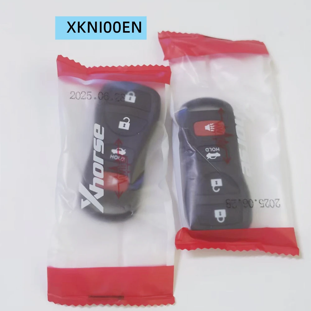 

2 шт. XKNI00EN Xhorse Vniversal VVDI провод пульт дистанционного управления без чипа 4 кнопки автомобильный ключ авто работает с VVDI2 мини-программист инструмент
