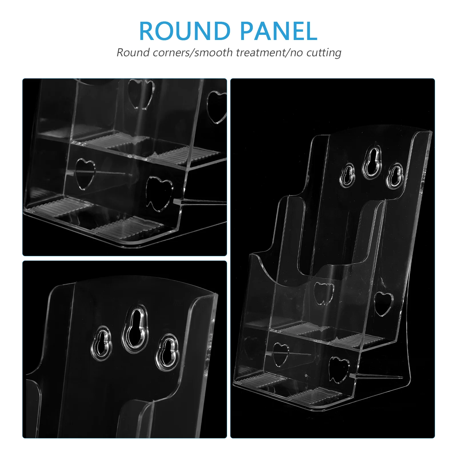 Wall Mount Display Stand, File Rack, Clear Flyer Holder, Rack de panfleto, Desktop Brochura Rack