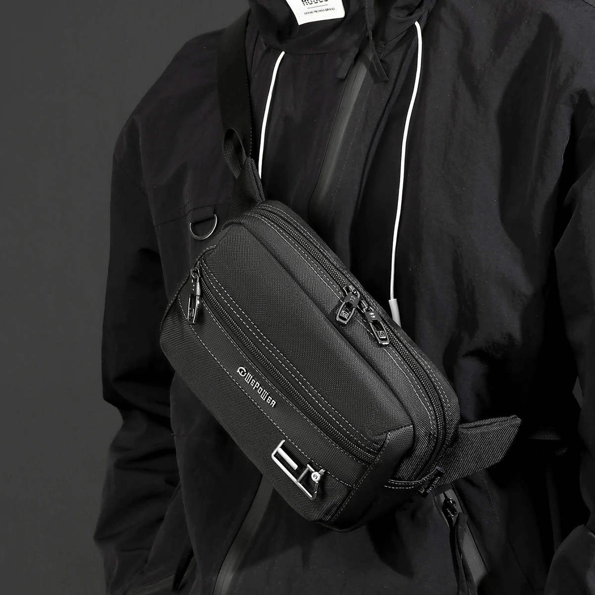 

Mobile Phone Waist Bag for Men, Multifunctional Waist Hanging Bag, Outdoor Tactical Crossbody Work Site Tool Key Shoulder Bag, Horizontal Version