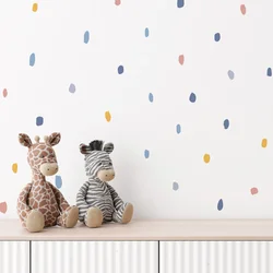Abstract Geometric Irregular Dot  Brush Spots Nursery Wall Sticker Playroom Peel&Stick Wall Decals Kids Room Home Decor