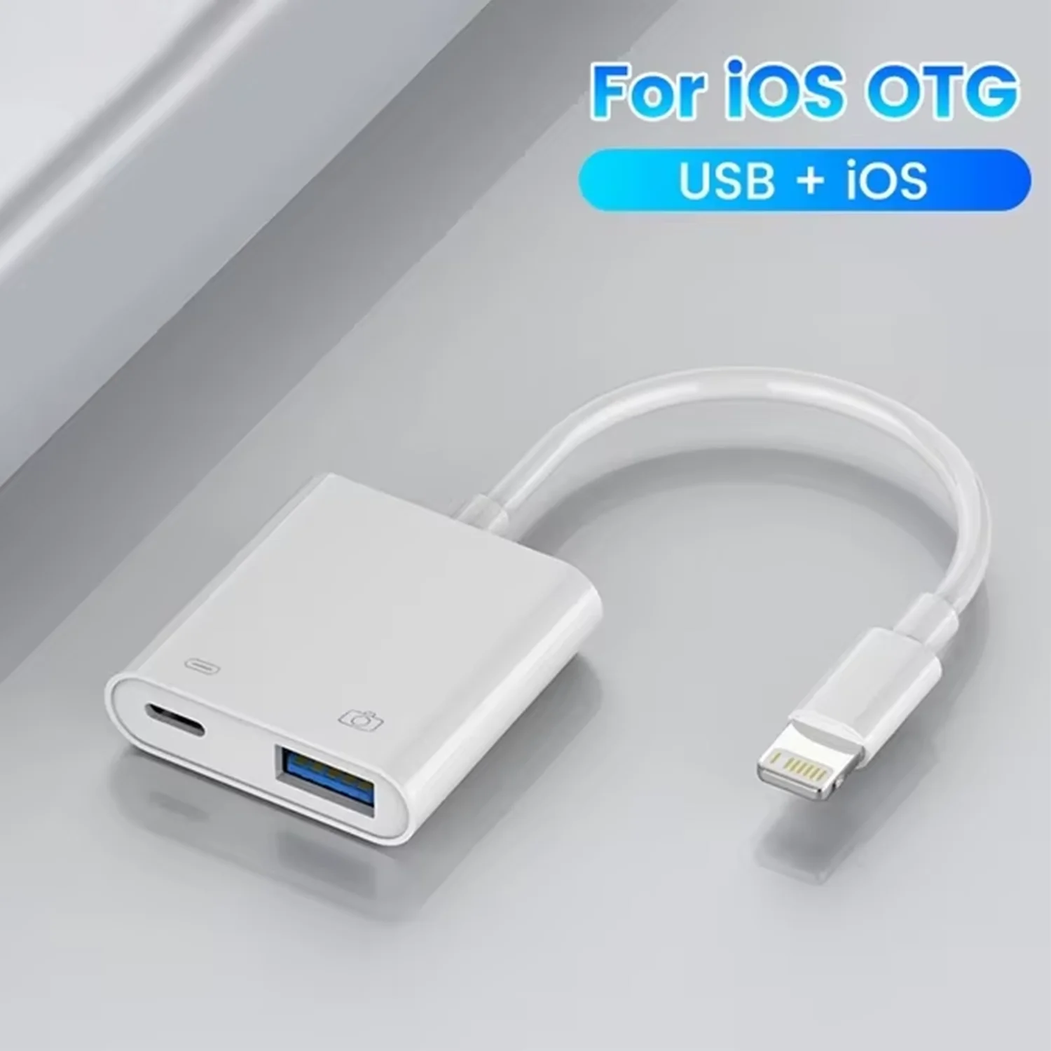 Lightning Type C OTG Adapter 2in1 For iPhone 16 15 14 13 ProMax iPad USB 30 Converter Mouse Keyboard Camera Card Reader Data image 6