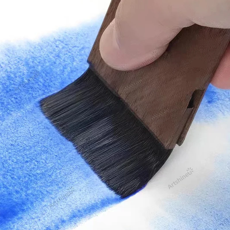 1Pcs Magnetic Combination Squirrel Hair Brush Set Red Pear Flower Wood Black Walnut Portable Watercolor Rendering Artist Supplie