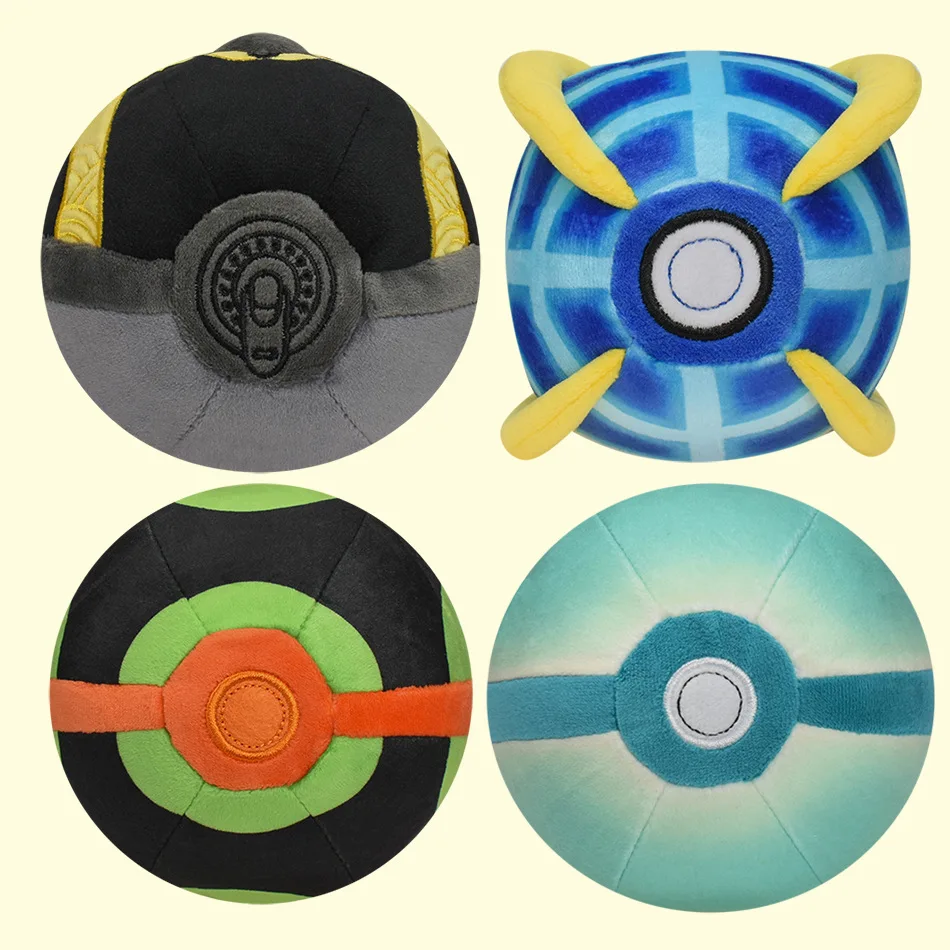 โปเกมอน โปเกบอล มาสเตอร์บอล เกรทบอล ตุ๊กตาขนนุ่ม ของเล่นตุ๊กตาสัตว์นุ่มนิ่ม การ์ตูน ของตกแต่งกระเป๋าเป้ จี้ห้อย ของขวัญวันเกิด