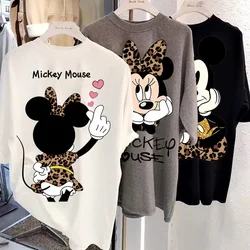 Blusas de Anime de Mickey Y2k para mujer, camisetas gráficas, ropa Kawaii, Harajuku, camiseta de gran tamaño, Tops para mujer