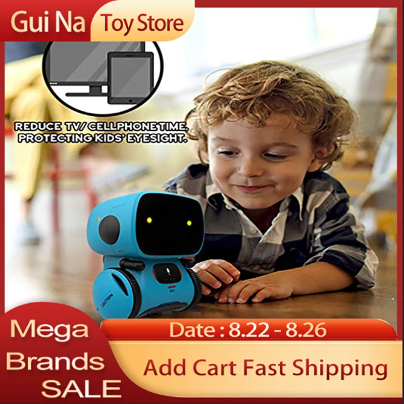 Newest Type Smart Robots Dance Voice Command 3 Languages Versions Touch Control Toys Interactive Robot Toy Gift for Children