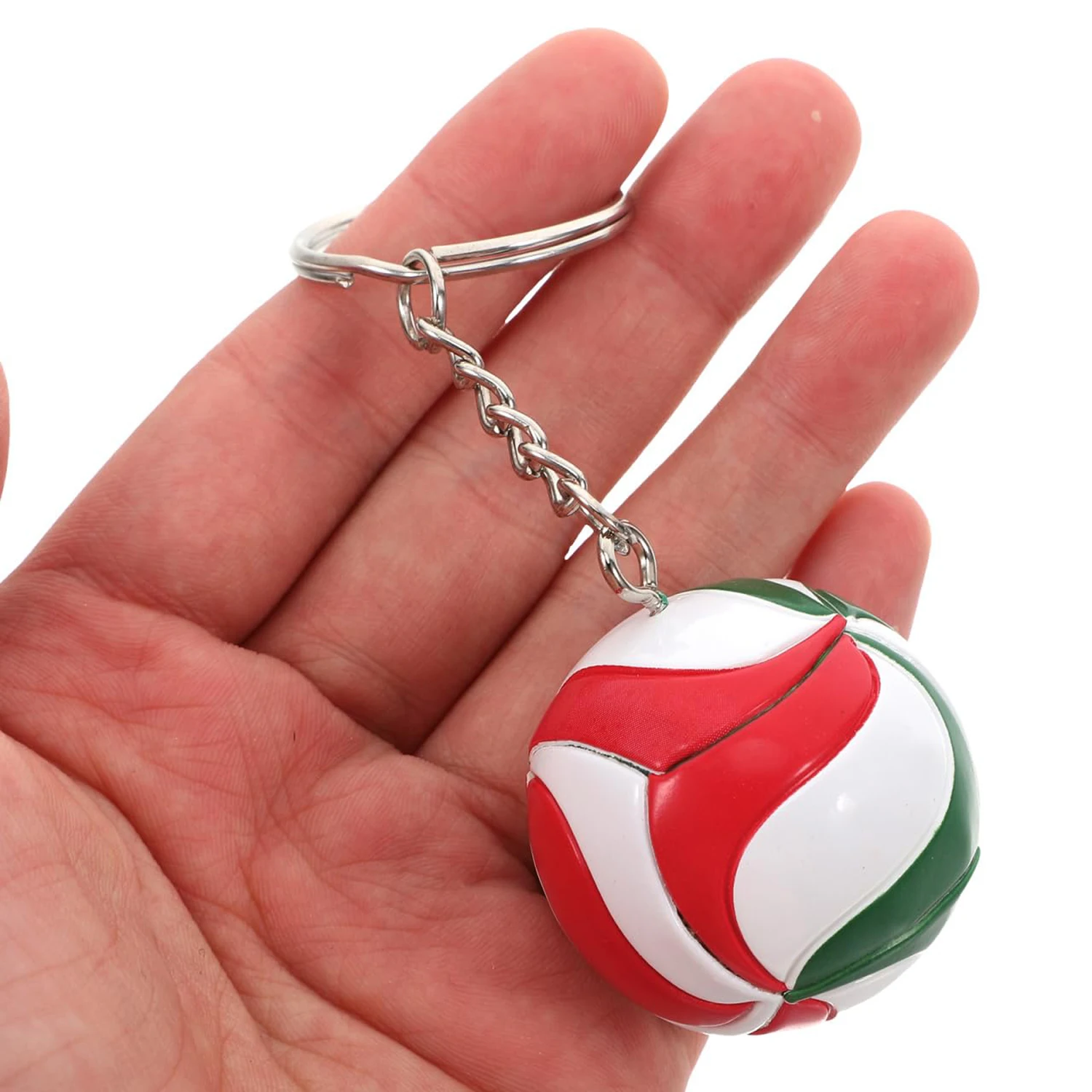 30Pcs Colorful Volleyball Keychain – Sporty Car Key Accessory Great for Fan Gifts or Personal Use