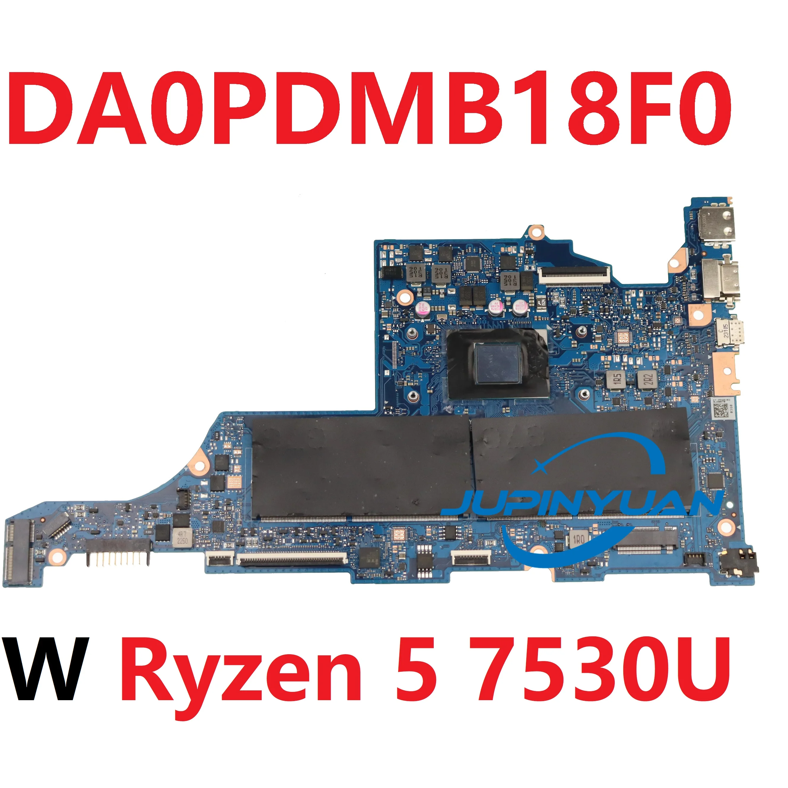 For HP 250 G7 15-FC Laptop Motherboard DA0PDMB18F0 N36056-601 Mainboard With AMD Ryzen 5 7530U CPU