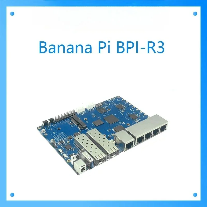 SmCpBanana Pi BPI R3 BPI-R3 Board With MediaTek MT7986(Filogic 830),support Wi-Fi 6/6E,2.5GbE SFP
