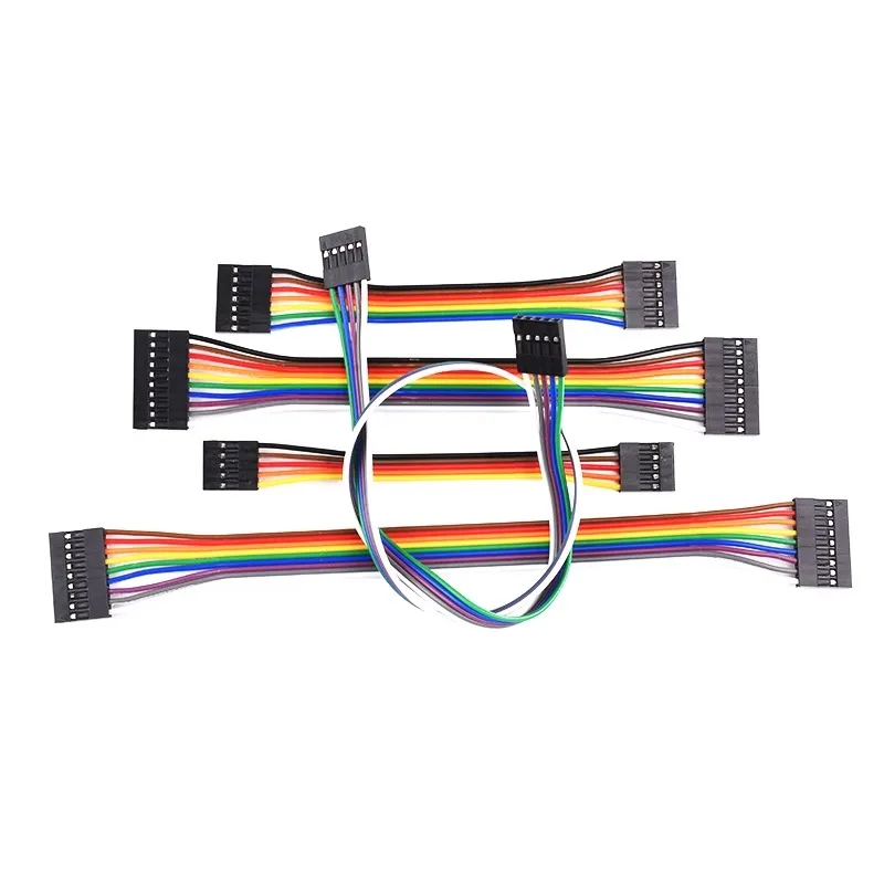 10Pcs Dupont line 20cm 2.54mm Female to Female 2P 3P 5P 6P 7P 8P 9P 10P Color Breadboard Cable Jump Wire Jumper For DIY KIT