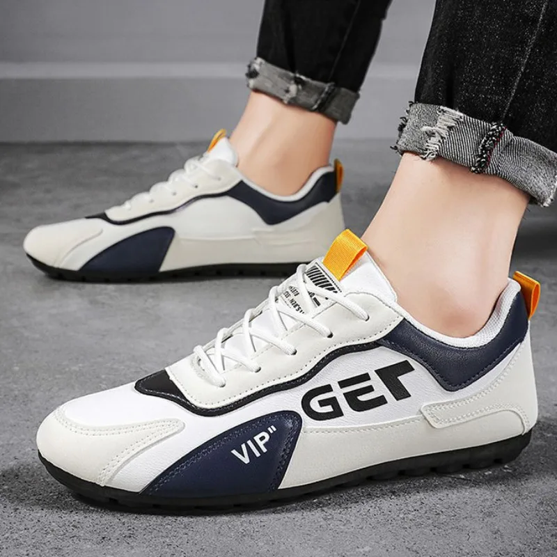 Scarpe da ginnastica da uomo di moda primavera nuove scarpe Casual curative calde scarpe da corsa in pelle Pu traspiranti antiscivolo da uomo scarpe basse leggere