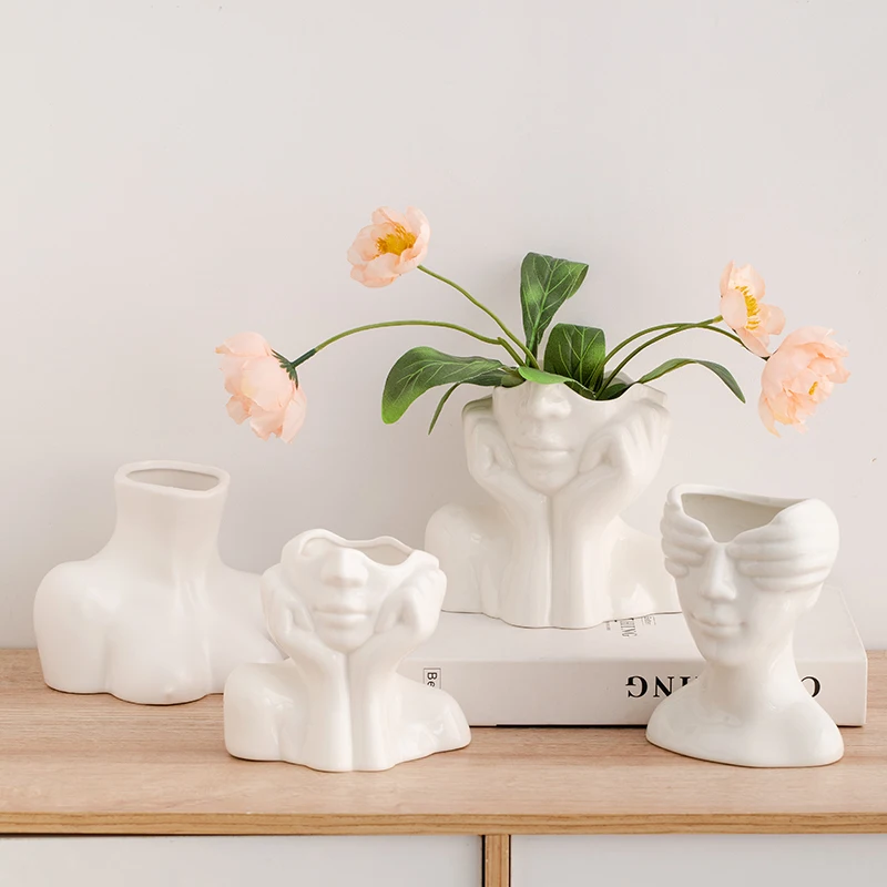 

Ceramic vase creative art decorative piece with luxurious and upscale appeal
