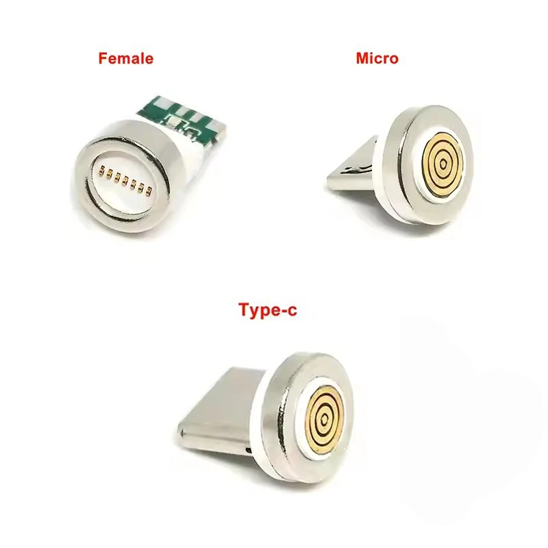 

5A Fast Charging Magnetic Cable Plug Tips Type C Micro USB C Plugs Phone Magnet Charger Plug for IPhone 13 12 Xiaomi