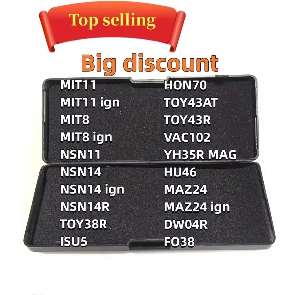 

ИНСТРУМЕНТ LISHI NE72 CH1/DWO5 CY24 DAT12R DW04R FO38 GM39 HON42/41 HON58R HU49 HU87 HY15 HY16 HY17 HYN11 HYN7R MAZ24 для MAZDA2014