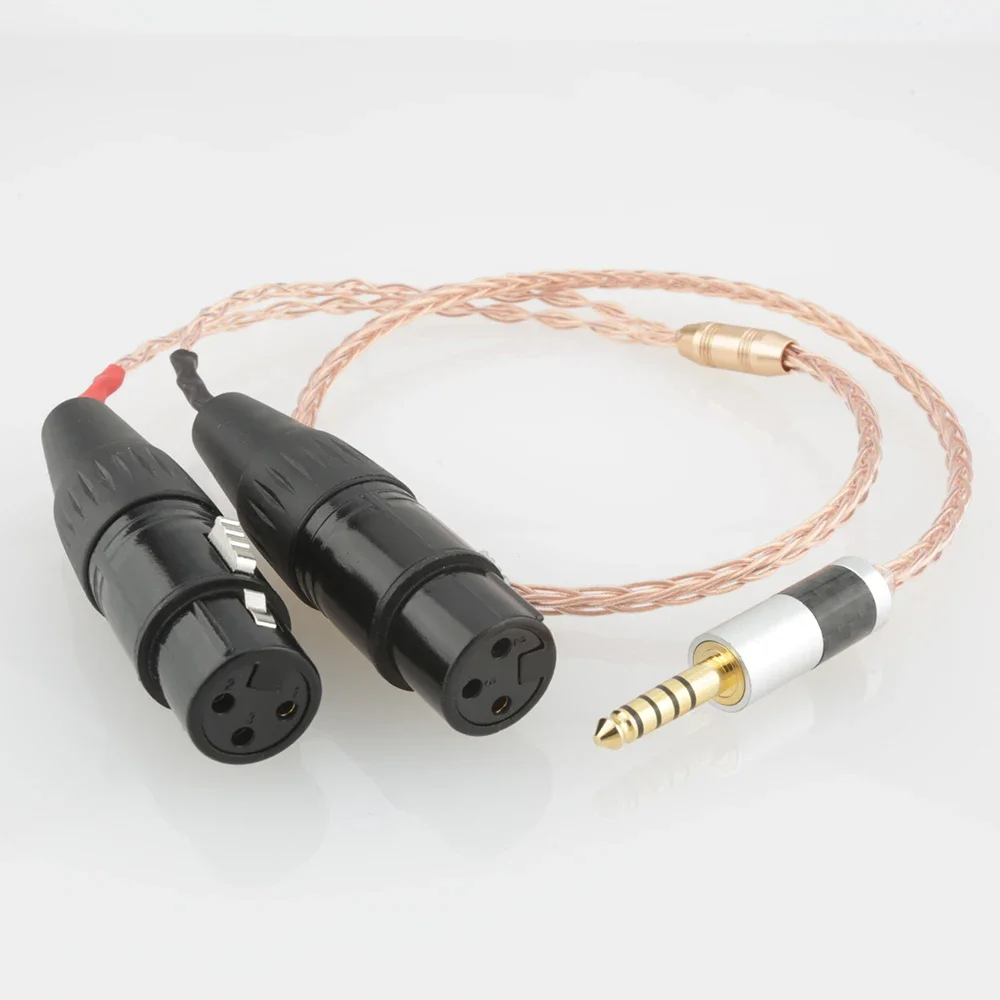 

HIFI 4.4/3.5/2.5mm TRRS Balanced Male to 2x 3pin XLR Female Cable 1/4 6.35 to XLR Balanced Silver Plated Adapter Cable