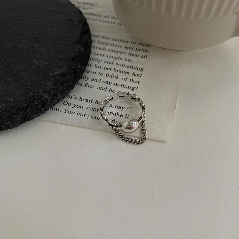 FOXANRY Silver Color Rings Fashion Couples Hip Hop Vintage Simple Geometric Design Thai Silver Party Jewelry Wholesale