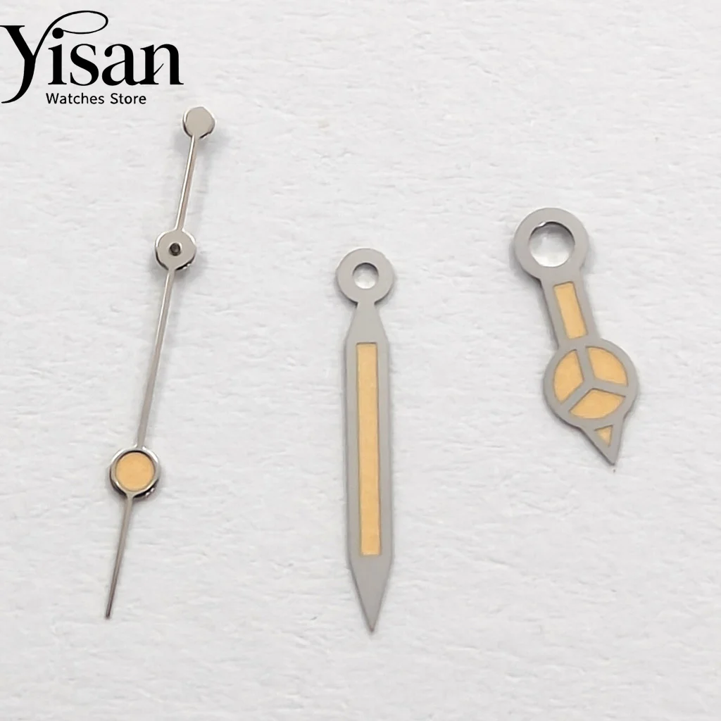 Silver Yellow Watch Hands Green Luminous Fit NH35 NH36 ETA 2836 2824 PT5000 Miyota 8215 8205 DG3804 Movement Watch Accessories view 3