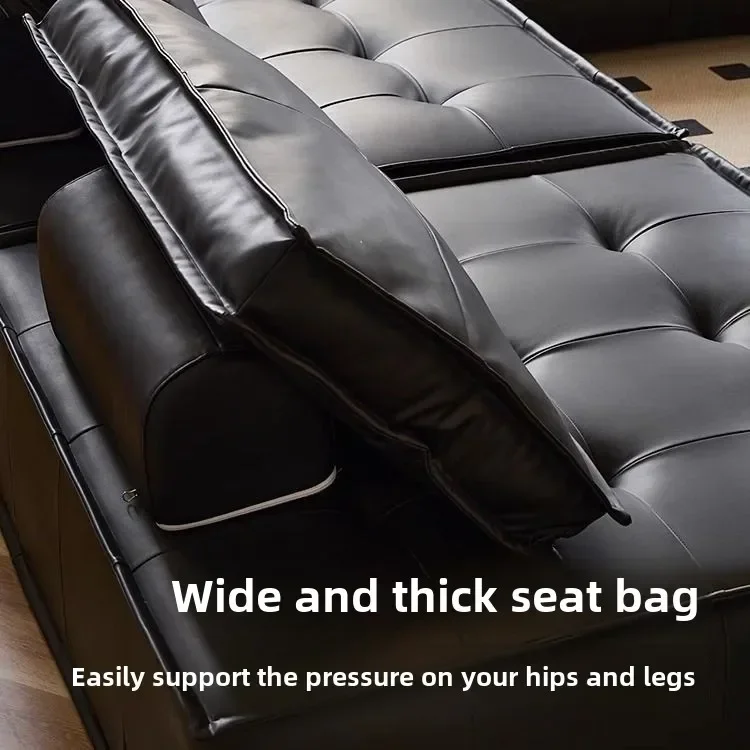 أريكة جلدية إيطالية حديثة مسند ظهر مرتفع جلد بيمونتي أصلي مقعد واحد أريكة وحدات أثاث غرفة المعيشة البسيط #6