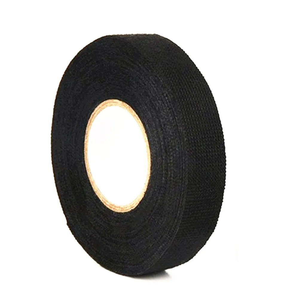 

1 Piece 19mmX15m Black Car Wiring Harness Cloth Tape Automotive Anti Rattle Universal Flannel Self Adhesive Felt Tape